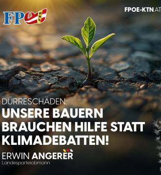 Die heimische Landwirtschaft steht angesichts der massiven Dürreschäden vor einer außergewöhnlichen Belastung
