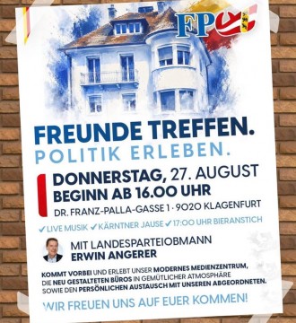Herzliche #Einladung zum Tag der offenen Tür der FPÖ Kärnten!