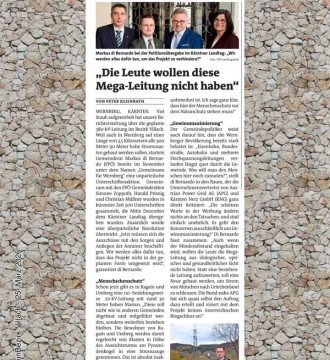Die geplante 380-kV-#Stromautobahn 🤯⚡️ durch unsere #Heimatgemeinde ist Thema in der aktuellen Ausgabe der 🗞️ Woche Villach