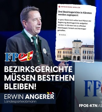 Die Schließung von Bezirksgerichten wäre ein weiterer Schlag gegen den ländlichen Raum und die Menschen in Kärnten