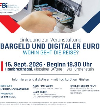 Bargeld ist gelebte Freiheit und darf nicht schleichend abgeschafft oder eingeschränkt werden
