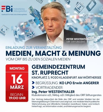 Medien, Macht & Meinung – vom ORF bis zu den sozialen Medien