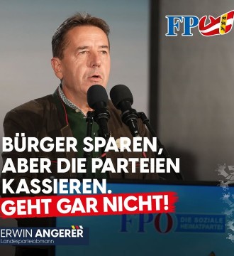 😡 Familien, Pensionisten und Arbeitnehmer müssen jeden Euro zweimal umdrehen, aber ÖVP und SPÖ wollen sich eine höhere Parteienf...