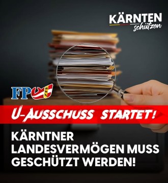 Endlich ist es soweit: Der Untersuchungsausschuss, der die Verkäufe des Landesjugendheims Görtschach und des Feriendorfs Ossiach...
