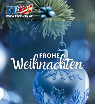 Das gesamte Team der FPÖ Wernberg wünscht euch frohe Weihnachten und erholsame Feiertage im Kreise euer Lieben!
