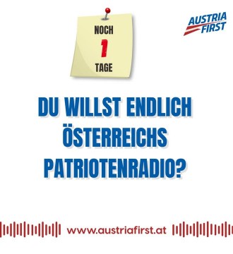 AUSTRIA FIRST - Noch 1 Tag bis zum Sendestart