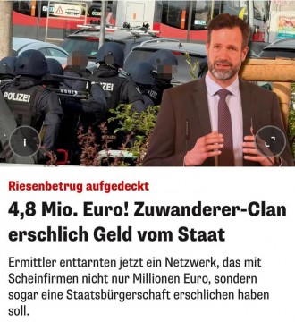🚨Unfassbar: 4,8 Millionen Euro Schaden – verursacht durch einen kriminellen Migrantenclan, der gezielt unser Sozial- und Steuers...