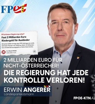 💥💥 Fast zwei Milliarden Euro Kinderbetreuungsgeld für Nicht-Österreicher in nur vier Jahren sind ein Alarmsignal