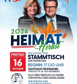 Diesen Freitag findet wieder der #Stammtisch der #Patrioten 🍺🇦🇹 in Wernberg statt