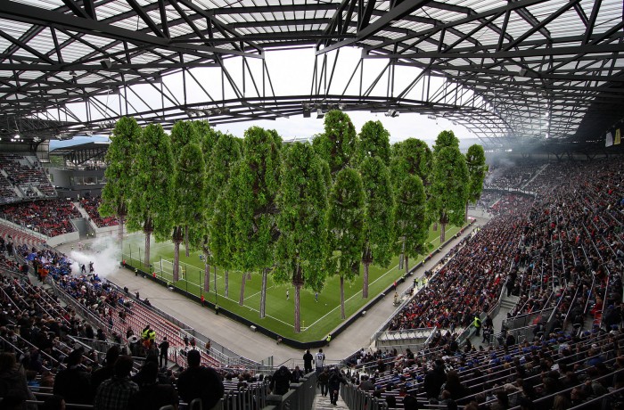 Bäume-Vergewaltigung und Missbrauch des Stadions durch ''SPÖ-Kunstprojekt'' sind ein Skandal