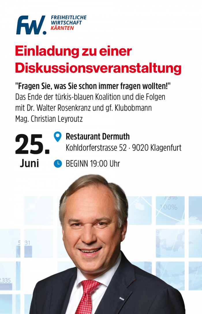 Diskussionsabend mir Dr. Walter Rosenkranz