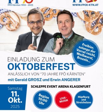 ‼️ Fixtermin - Oktoberfest in der Schleppe Arena Klagenfurt