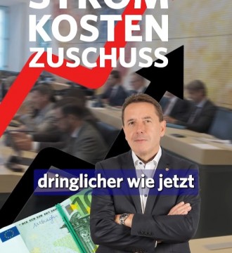 Es ist höchste Zeit, die Stromkosten zu senken und die Menschen und Betriebe mit einem Stromkostenzuschuss zu entlasten