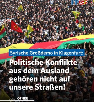 Die gestrigen unangemeldeten Kurden-Demonstrationen in unseren Städten, wie unter anderem in Klagenfurt, zeigen deutlich, was di...