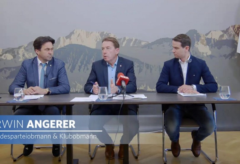 Pressekonferenz mit Erwin Angerer, Dietmar Rauter und Roman Linder