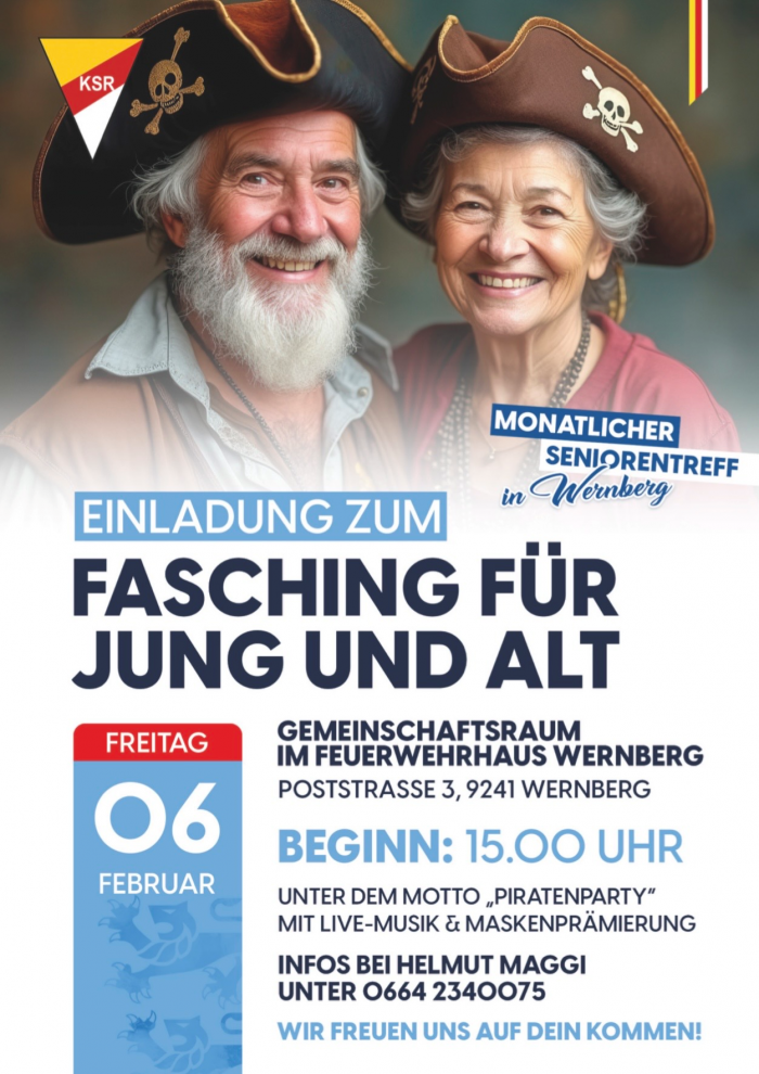 Fasching für Jung & Alt des Wernberger Seniorenringes