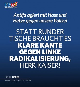 Während die Antifa mit Hassparolen gegen Polizei und Heimat hetzt, wird über die Exekutive diskutiert – nicht über den Linksextr...