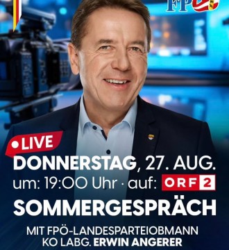 🫵🏻 Nicht verpassen: Heute um 19:00 Uhr ist unser Erwin Angerer zu Gast beim #Sommergespräch auf ORF2