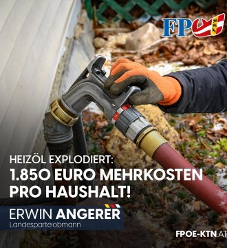 Heizöl ist binnen eines Jahres um rund 86 Prozent teurer geworden