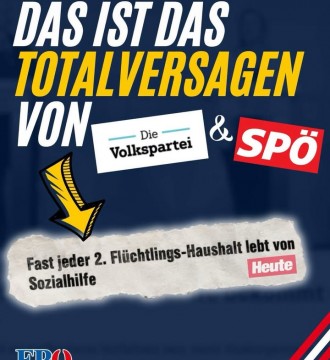 Und die SPÖ sowie ÖVP reden noch immer alles schön… 47 % aller „Flüchtlings“-Haushalte in Österreich können ihren Lebensunterhal...