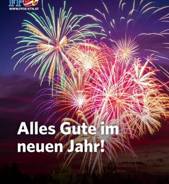 Das gesamte Team der FPÖ Wernberg wünscht euch einen guten Rutsch und viel Erfolg, Gesundheit sowie Glück im neuen Jahr!