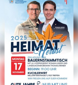 🚜 Am Montag lädt die Freiheitliche Bauernschaft Kärnten zum #Bauernstammtisch 👨🏻‍🌾 nach Treffen am Ossiacher See