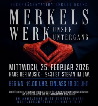 Morgen kommt Gerald Grosz nach Kärnten!