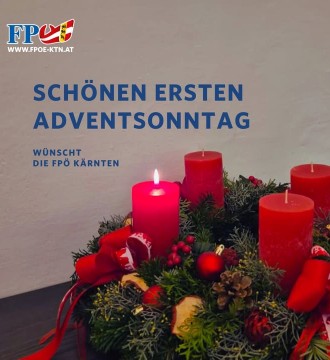 Die erste Kerze brennt