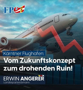 Die politischen Fehlentscheidungen von SPÖ und ÖVP haben dazu geführt, dass der Flughafen in Klagenfurt mittlerweile wenig attra...