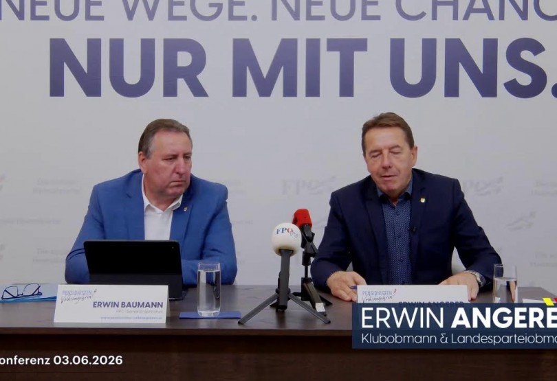 Pressekonferenz mit Erwin Angerer und Erwin Baumann