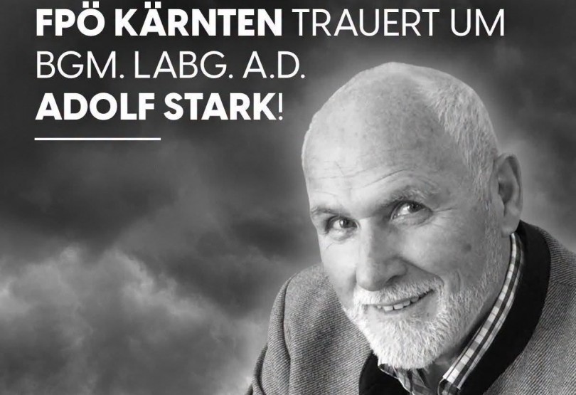 FPÖ Kärnten trauert um Adolf Stark