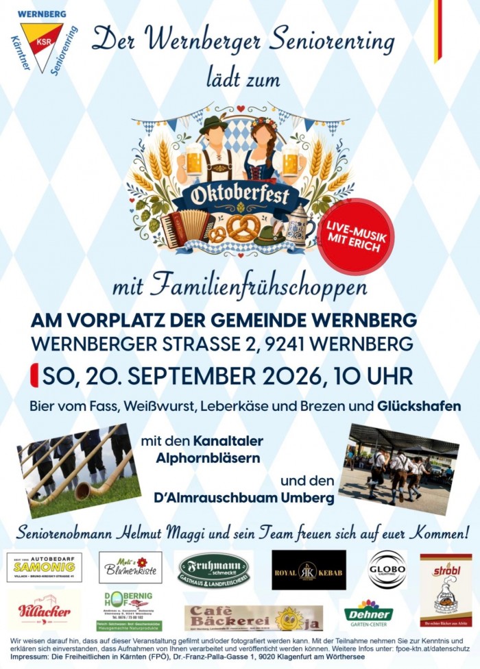 4. Oktoberfest des Wernberger Seniorenringes