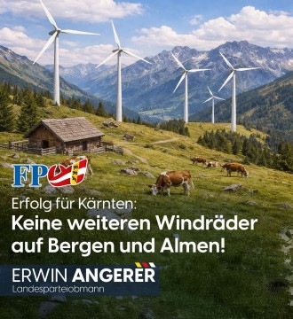 Seit 2024 kämpfen wir gemeinsam mit der Kärntner Bevölkerung dafür, dass unsere Berge und Almen vor weiteren Windrädern geschütz...